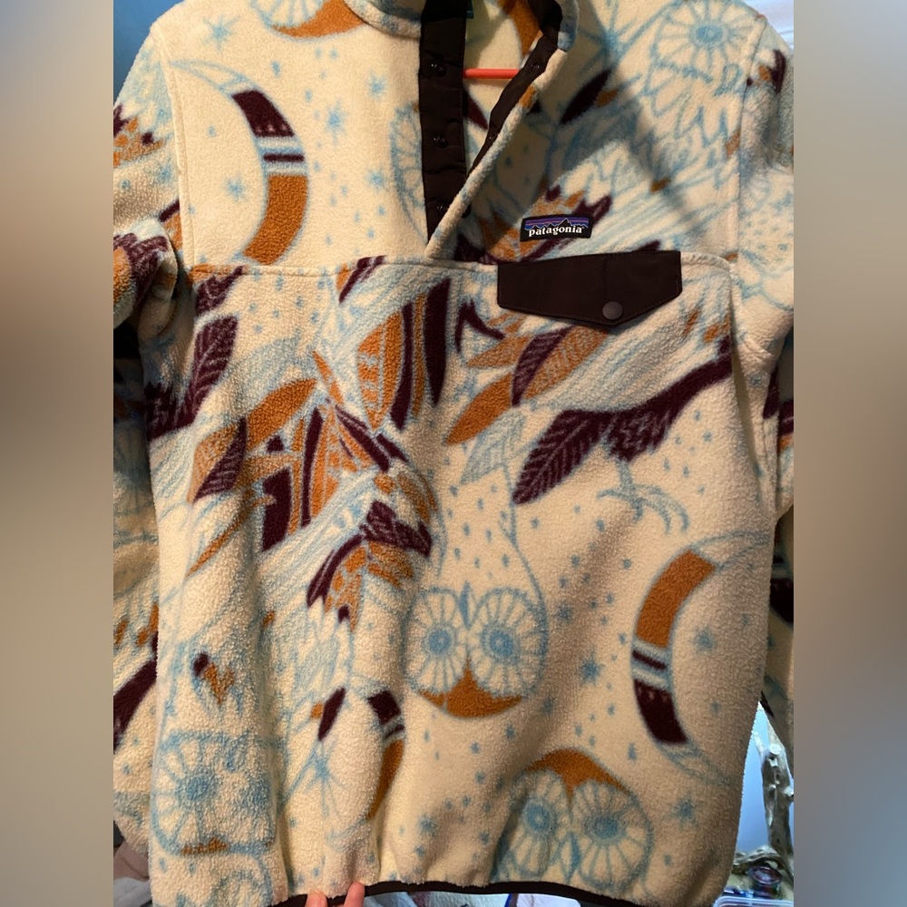 Patagonia Synchilla Winter Owl Snap Pullover